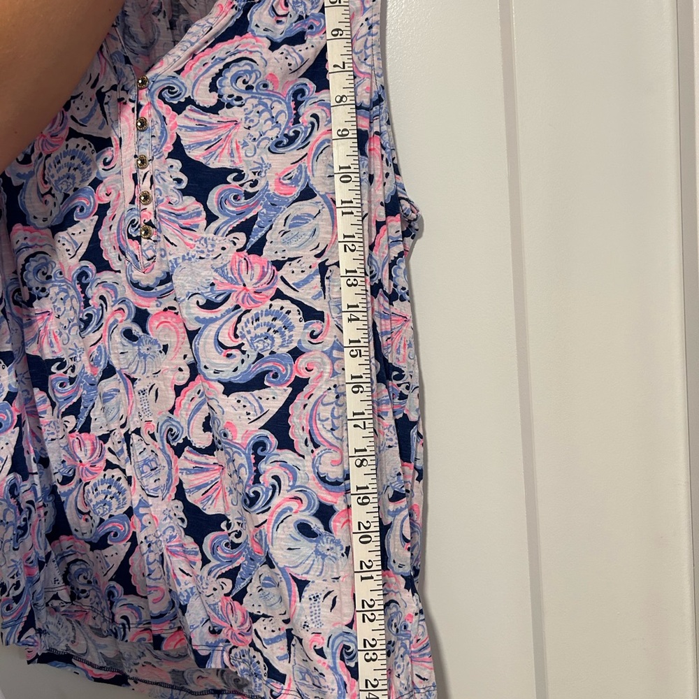 Lilly Pulitzer Sleeveless Top - Blue and Pink - Picture 2 of 4